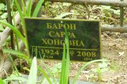 Барон Сарра Хоновна, Москва, Востряковское кладбище